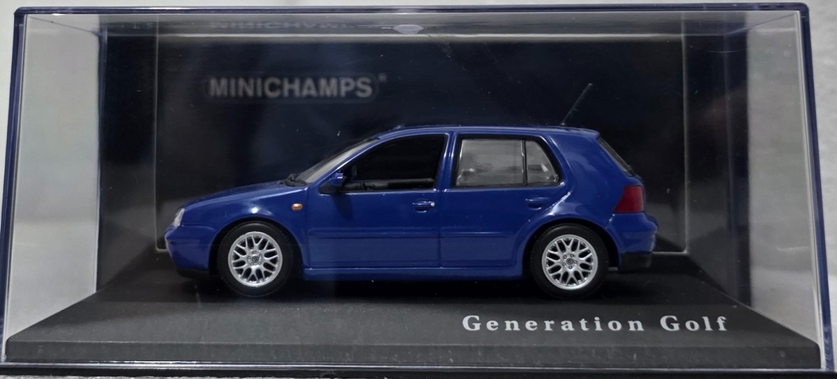 Volkswagen VW Golf 4 IV GTI Blue 1997 1:43 Minichamps EXTREMELY