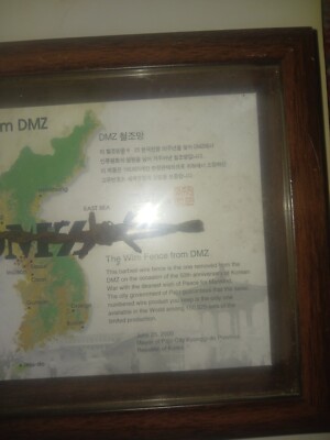 Limited edition!!]The wire fence from DMZ with frame_Made in Korea