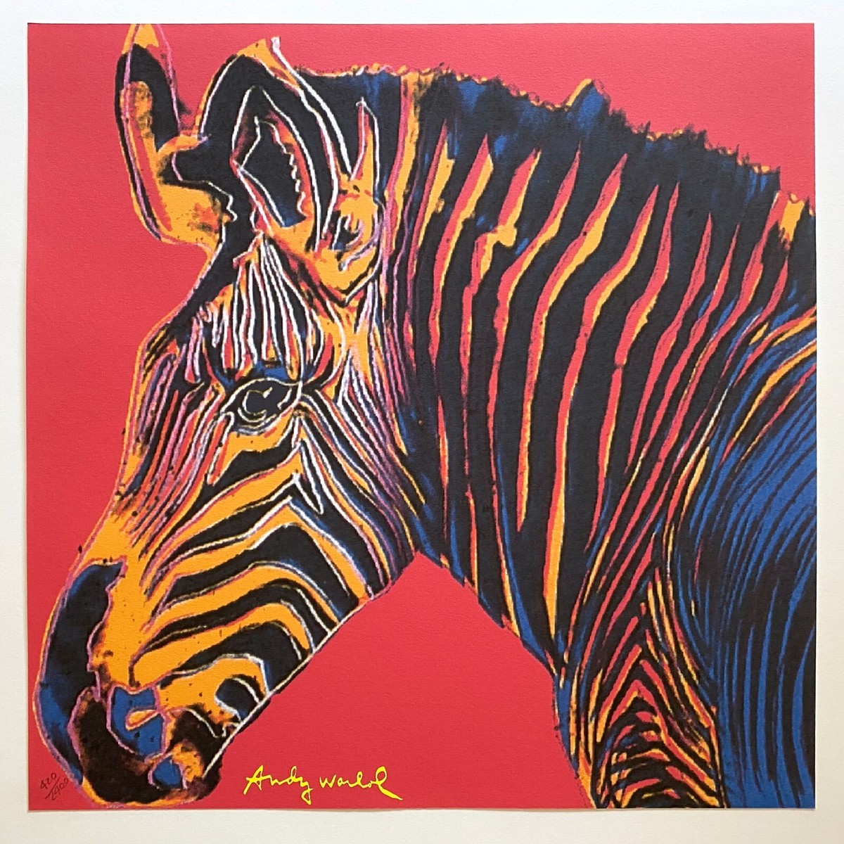 ANDY WARHOL RARE 1986 LMT ED LRG FINE ART LITHOGRAPH PRINT