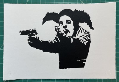 BANKSY x Clown Skateboards Logo Print Stowe Gallery 2022 Limited