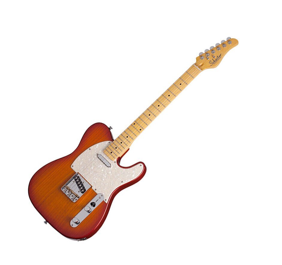 Schecter PT-Standard Aged Cherry Burst Swamp Ash Flat Top