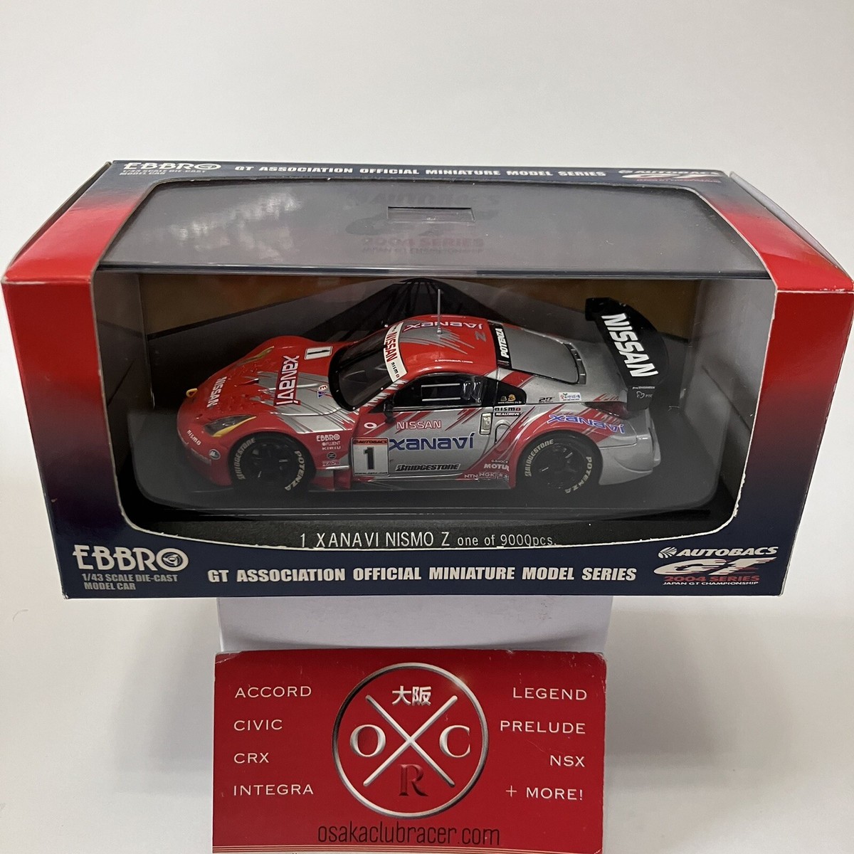 EBBRO XANAVI Nismo Nissan Z JGTC 1:43 JDM Z33 350Z 2004 Diecast