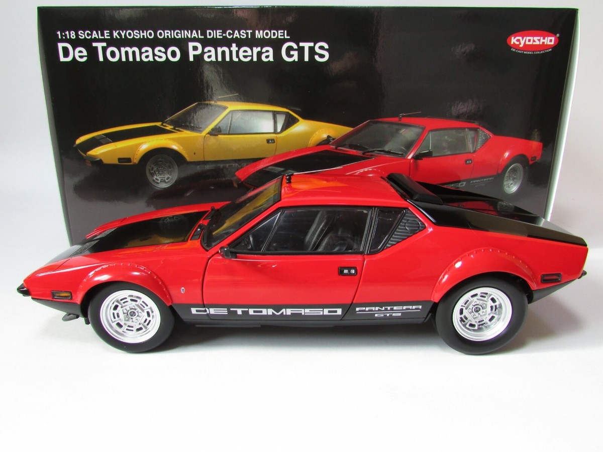 1 18 Kyosho 08852r De Tomaso Pantera GTS Diecast Model Car Red for
