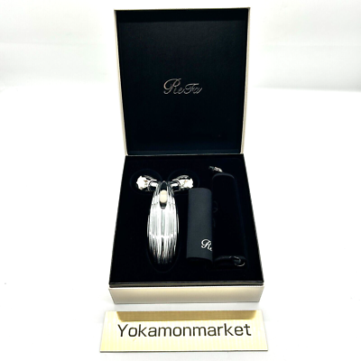 MTG ReFa CARAT RAY RF-PC2019B Platinum Beauty Facial Roller Made