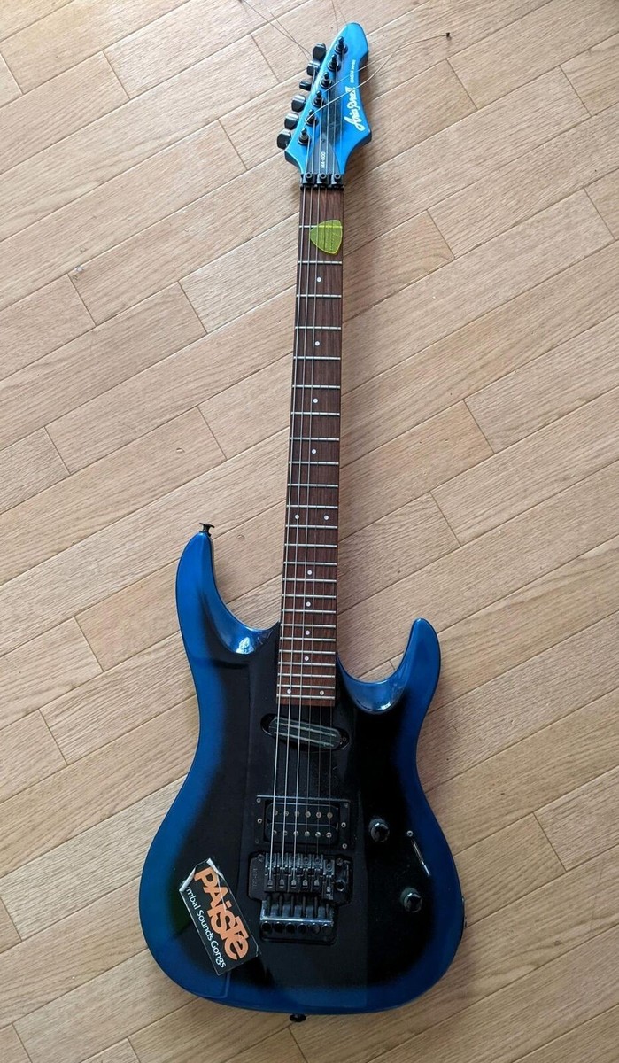 Electric Guitar Aria Pro II Magna Series Black / Blue with Soft