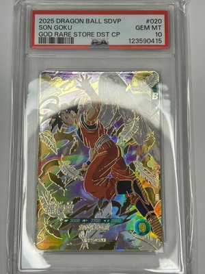 Bandai Dragon Ball Super Divers cards SDPV-020 Son Goku Angel PSA