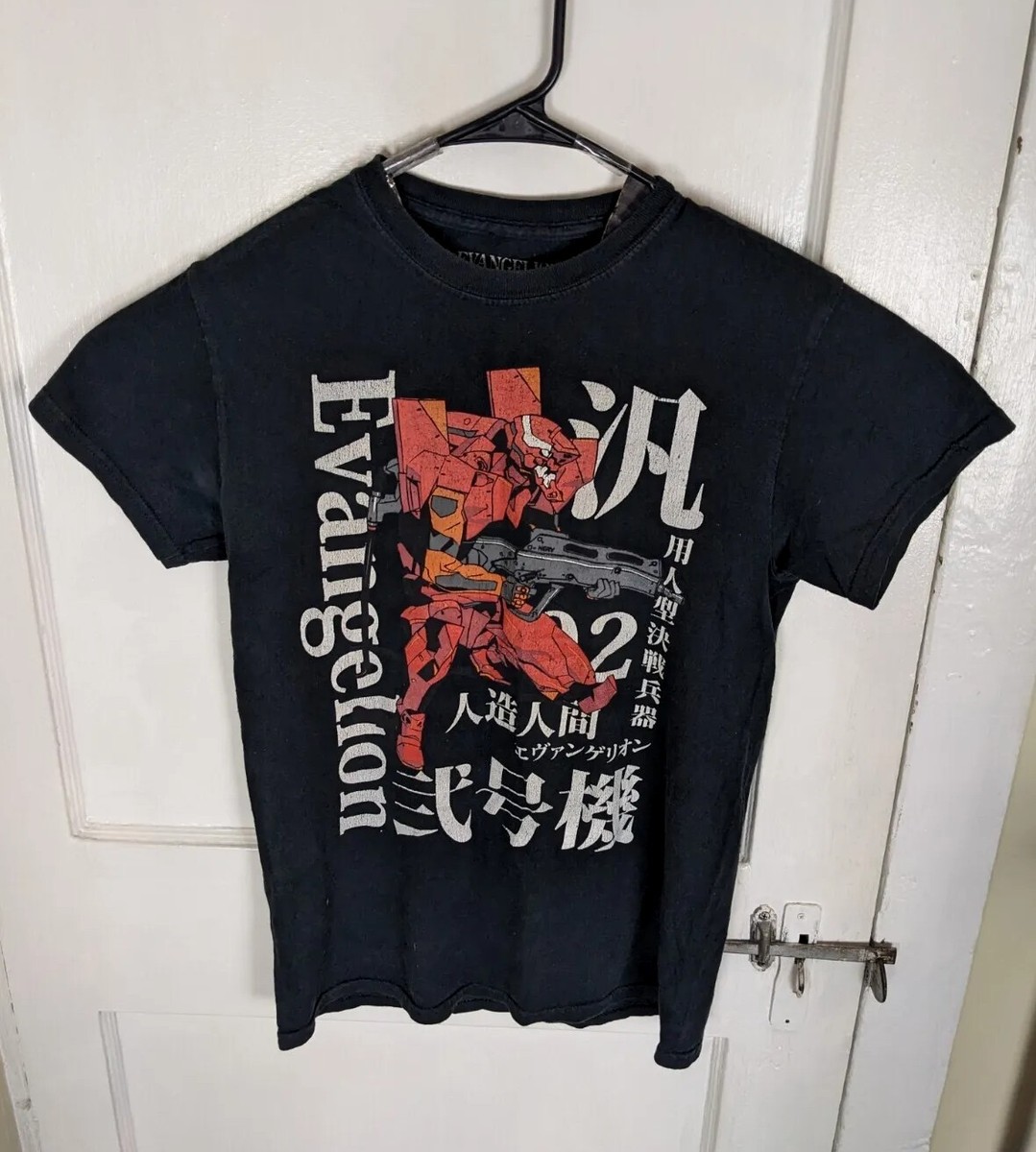 Vintage Y2K Neon Genesis Evangelion Tshirt Mech Men Sm. Anime