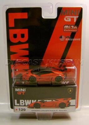 LAMBORGHINI HURACAN GTRED #129 LBWK USA EXCLUSIVE MIJO MINI GT