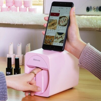 O'2NAILS Portable Nail Printer Mobile APP DIY Nail Art Printing
