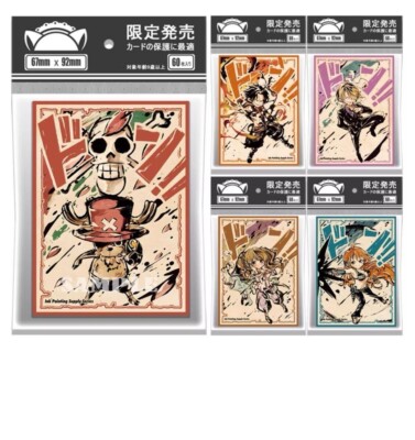 60PCS Trading Card ONE PIECE Nami Ace Chopper OPCG Card Sleeves