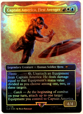 MTG Captain America, First Avenger RAINBOW FOIL Secret Lair x