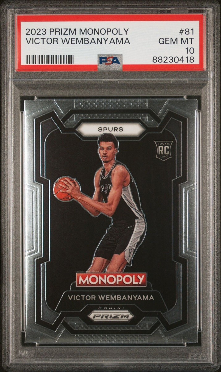 PSA 10 Victor Wembanyama Rookie 2023-24 Panini Prizm Monopoly Gem