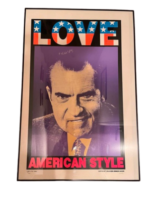 Frank Kozik Silkscreen Poster LOVE AMERICAN STYLE Edition