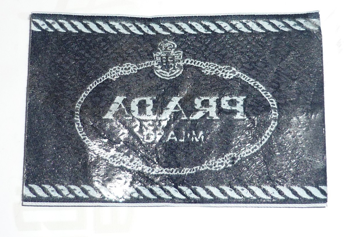 PRADA Logo Tag LABEL Replacement patch, 3