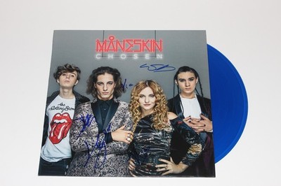 MANESKIN BAND SIGNED 'CHOSEN' ALBUM VINYL RECORD x4 BECKETT COA