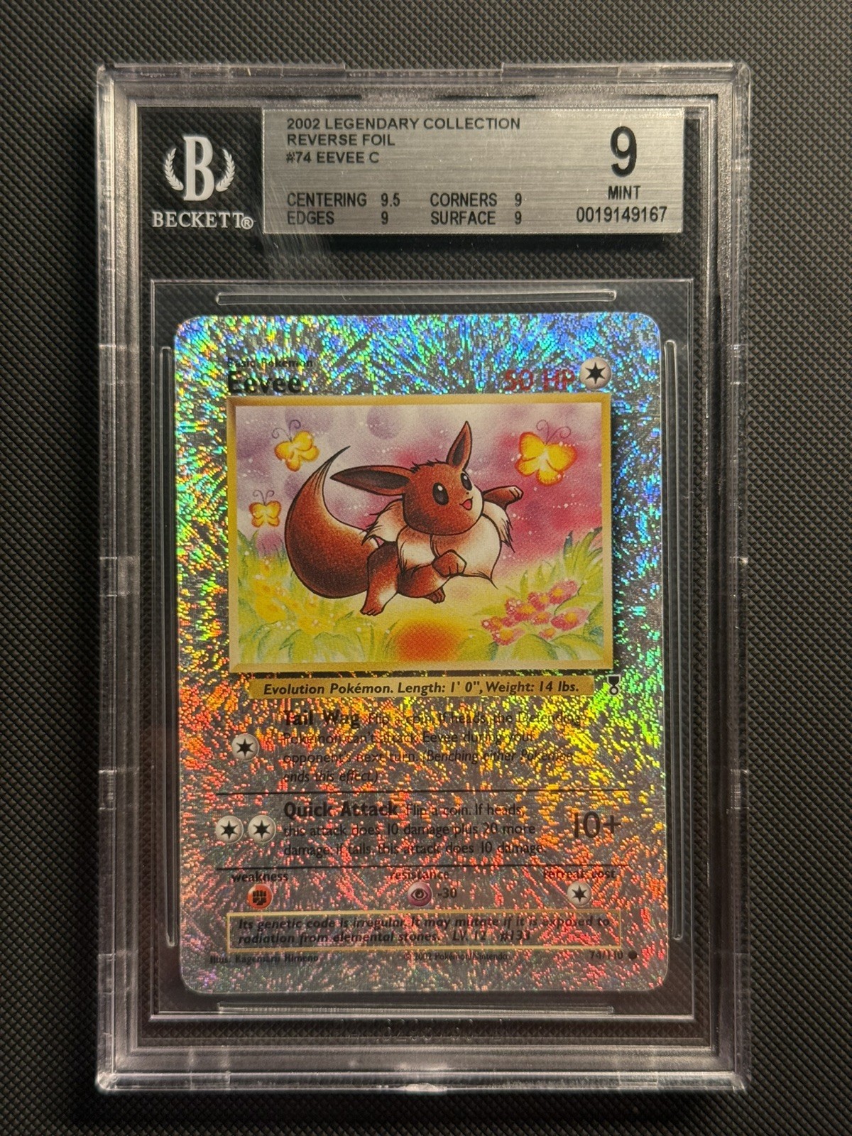 Eevee 2002 Legendary Collection #74 Reverse Holo Price Guide