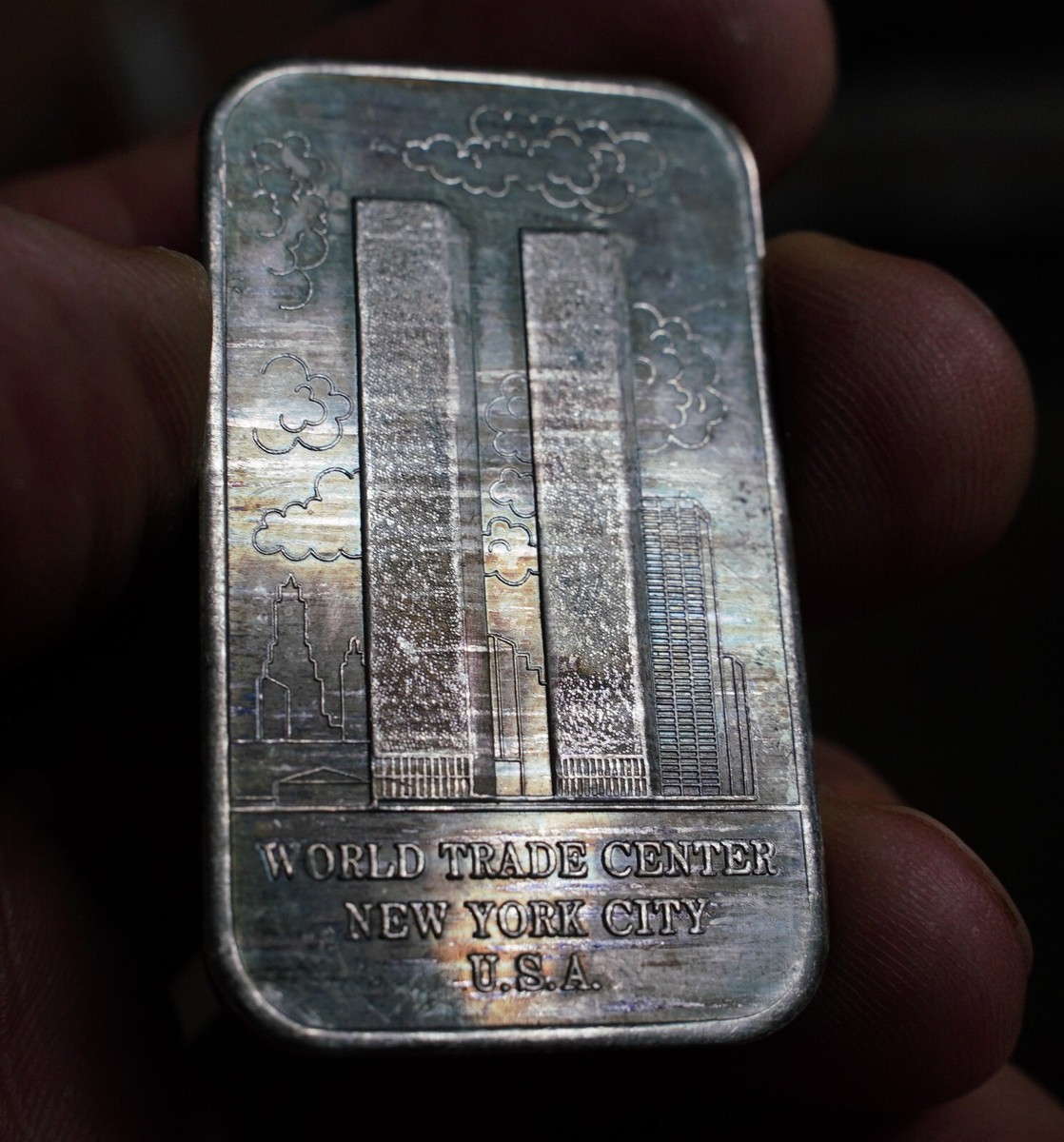 MTB World Trade Center New York City USA 1oz 999 FINE Silver bar
