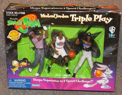 1996 Warner Bros Looney Tunes Space Jam Michael Jordan Triple Play