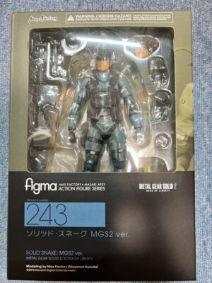 figma Metal Gear Solid 2 Sons of Liberty Solid Snake Figure MGS2