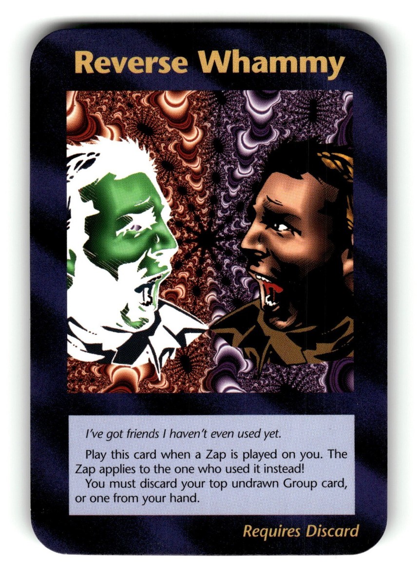 Reverse Whammy Card INWO Illuminati New World Order Assassins Game