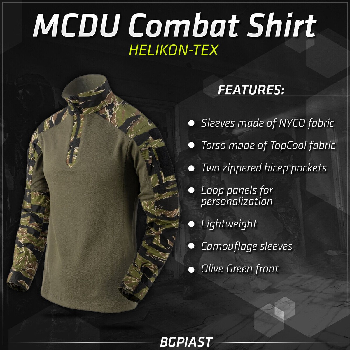 HELIKON TEX Combat Shirt MCDU Tactical UBACS Under Body Armour Top