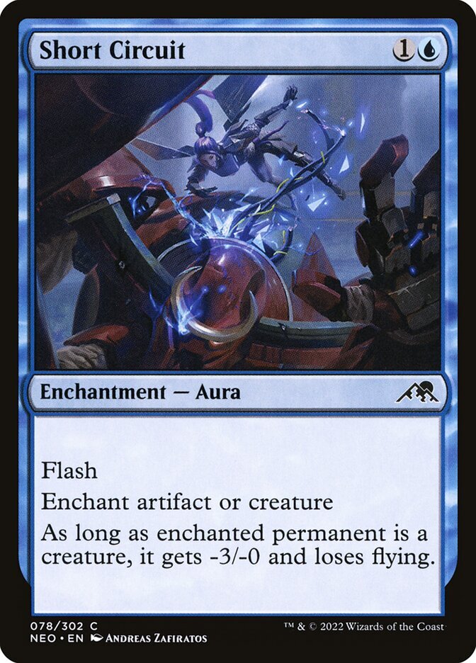 MTG Magic the Gathering Short Circuit (78/604) Kamigawa Neon