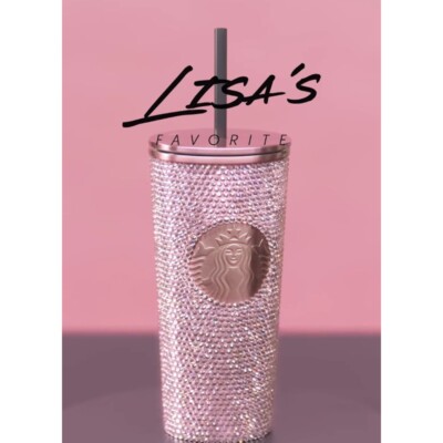 New! Starbucks X Blackpink Rhinestone Bling Cold Cup (Lisa