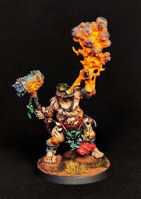 Firebelly painted AoS Ogor Mawtribes Beastclaw Raiders Ogre