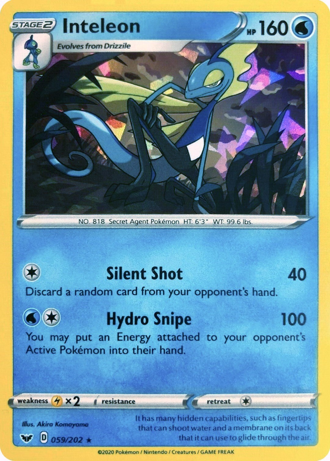 Inteleon Pokémon TCG Cards for sale | eBay