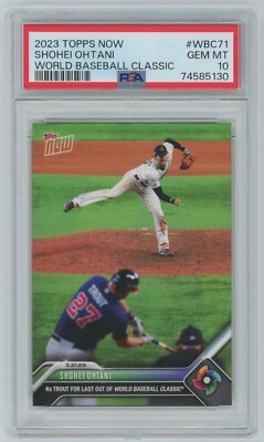SHOHEI OHTANI / MIKE TROUT 2023 Topps Now World Baseball Classic