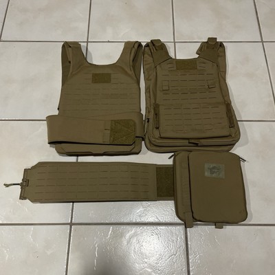 New USMC Marines GEN 3 Plate Carrier Vest Laser Cut Coyote Brown X