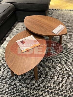 Brand New IKEA STOCKHOLM Nesting Tables Set of 2 Walnut Veneer