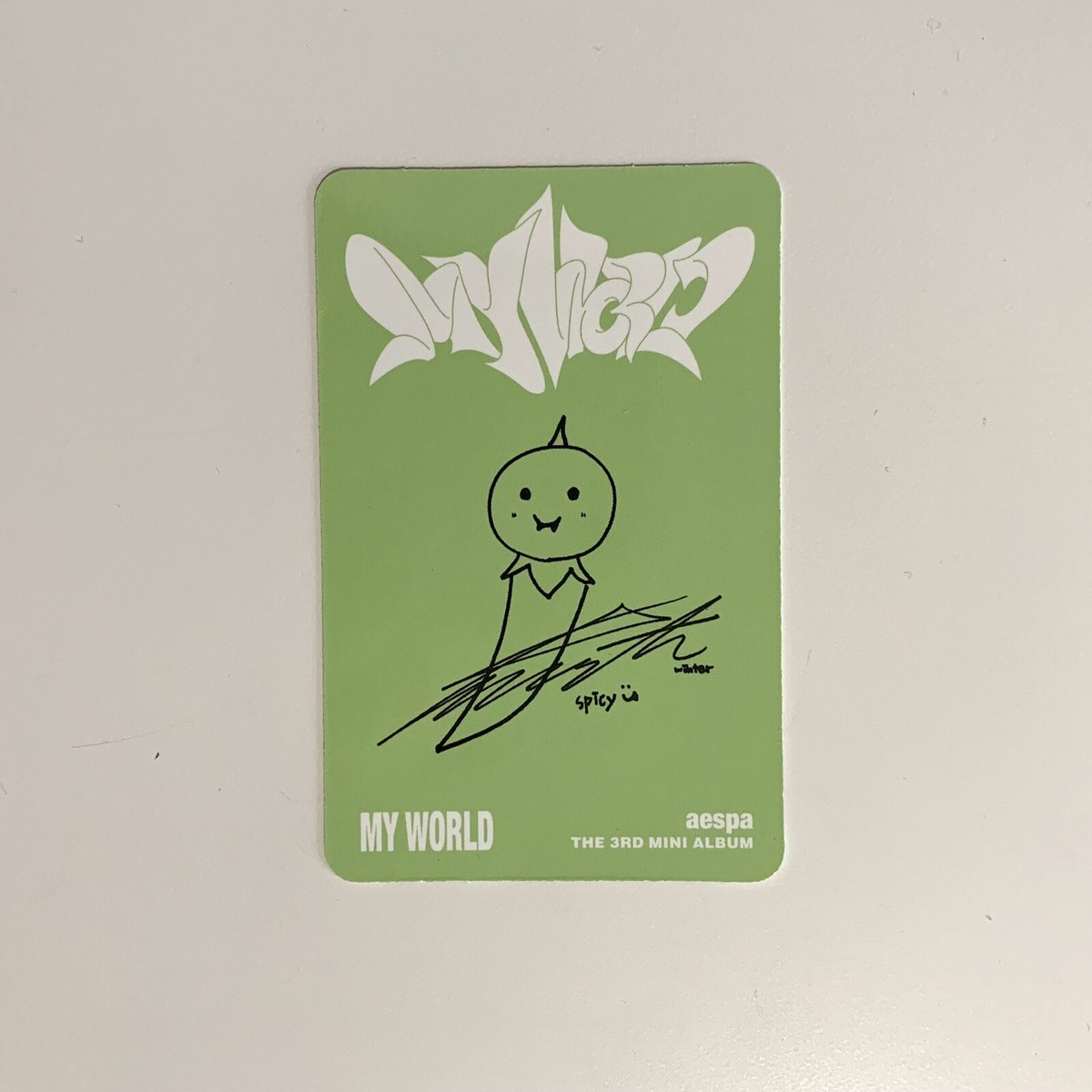 Aespa Winter My World Spicy Walmart Exclusive Photocard US America