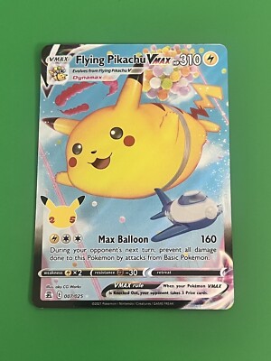 Pokémon TCG Flying Pikachu VMAX Celebrations 007/025 Holo Ultra