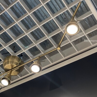 Ikea BAROMETER Ceiling track, 5-spots, brass color, Adjustable 52