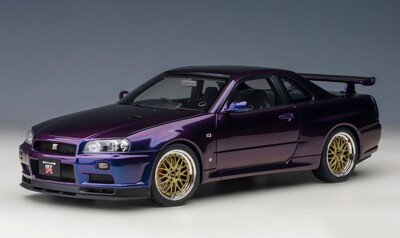 1/18 Nissan Skyline GT-R (R34) V-Spec II NUR W/ BBS Wheels 2002 by