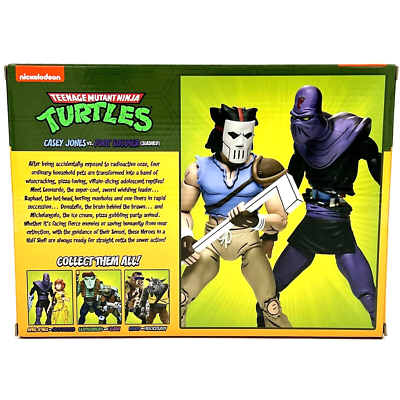 NECA Teenage Mutant Ninja Turtles Casey Jones vs Foot Soldier