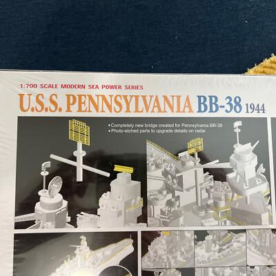 Dragon USS Pennsylvania BB 38 1944 Battleship Model Modern Sea