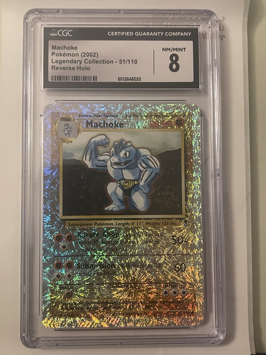 2002 POKEMON LEGENDARY COLLECTION 15/110 MACHAMP-REVERSE FOIL CGC