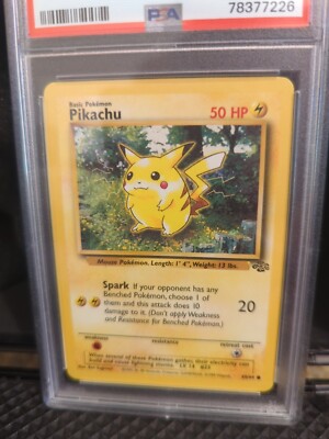 Pikachu #60 1999 Pokemon Jungle PSA 8 | eBay