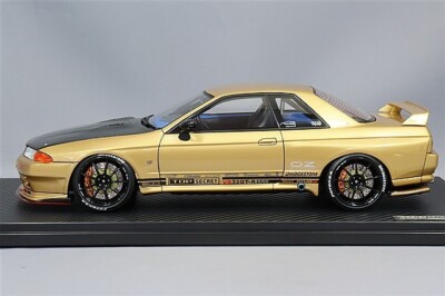 ignition model 1/18 TOP SECRET NISSAN SKYLINE GT-R (VR32) Gold
