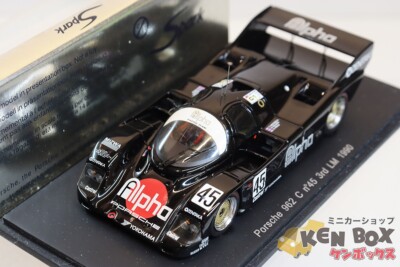 1/43 Spark Porsche 962 C #45 3rd LM 1990 Black w/ Case From Japan