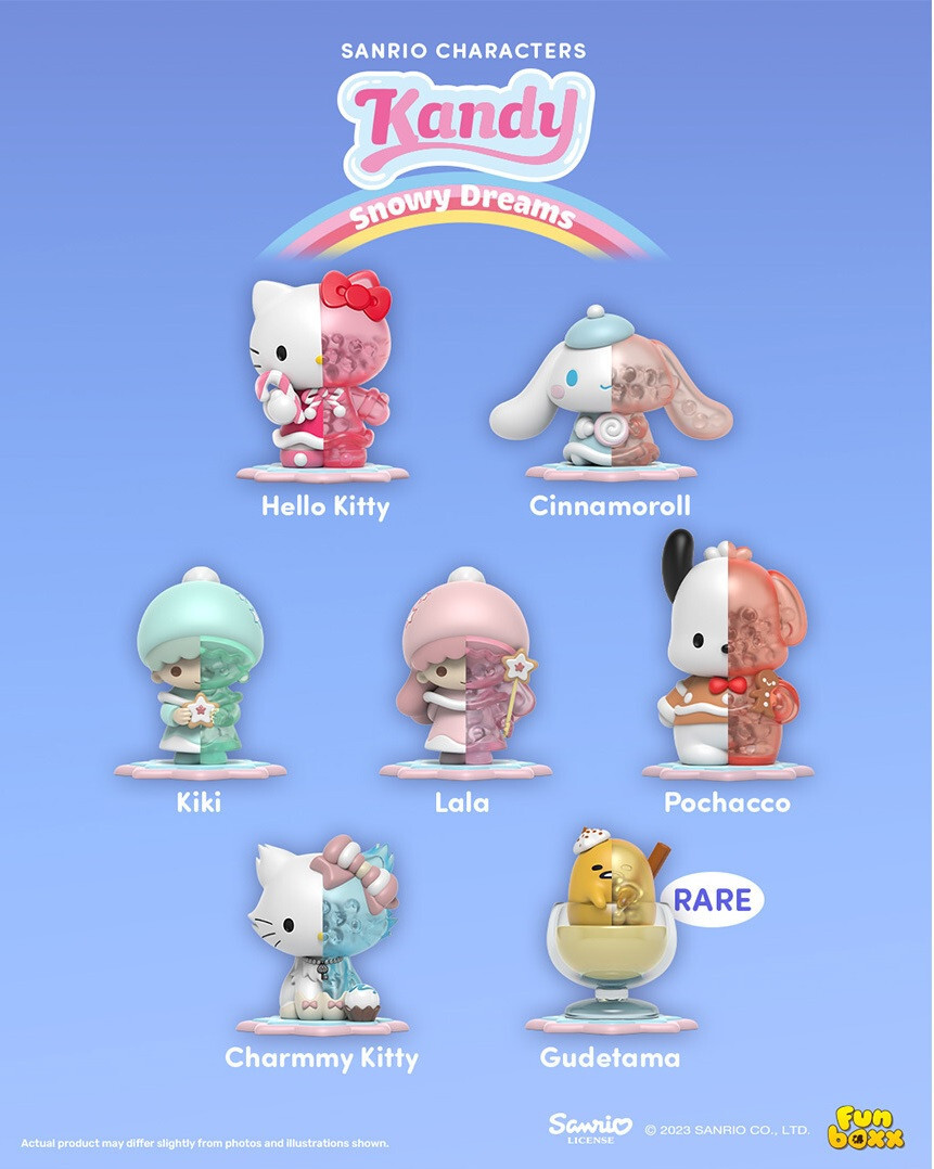 Mighty Jaxx Sanrio Snowy Dreams 6 PCS w/ Different Style Whole Box