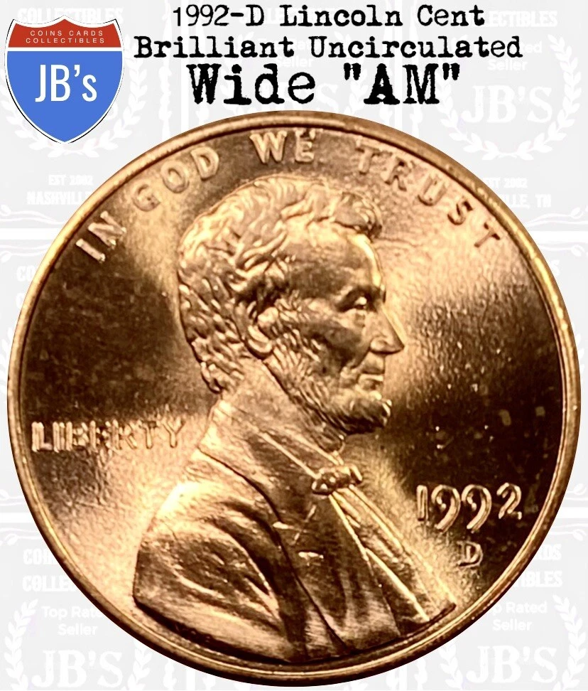 Denver 1992 Lincoln Memorial Small Cents (1959-2008) for sale | eBay