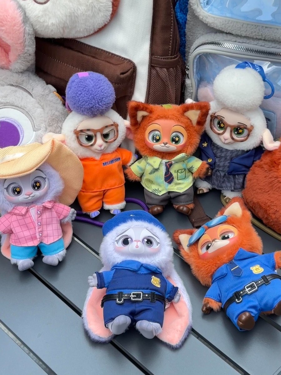 MINISO Zootopia Series Blindbox Confirmed Color, Plush Pendant