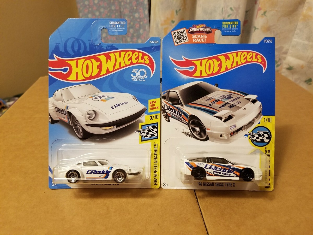 Hotwheels JDM GREEDY '96 NISSAN 180 TYPE X & FAIRLADY Z ( LOT OF 2