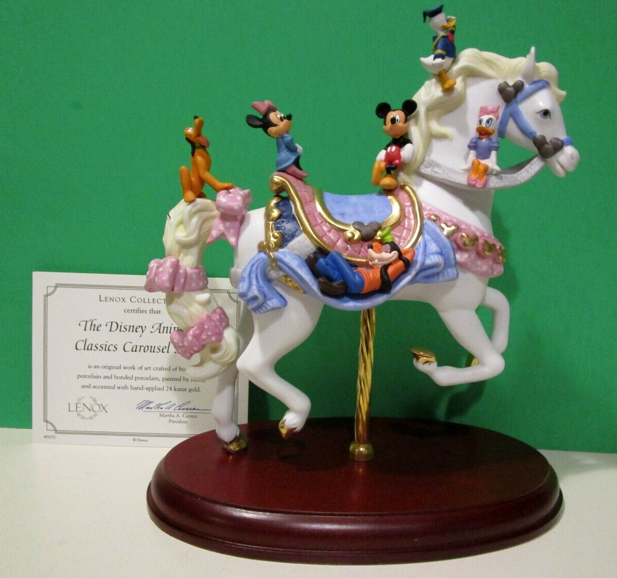 LENOX Disney ANIMATED CLASSICS CAROUSEL HORSE Mickey and Friends