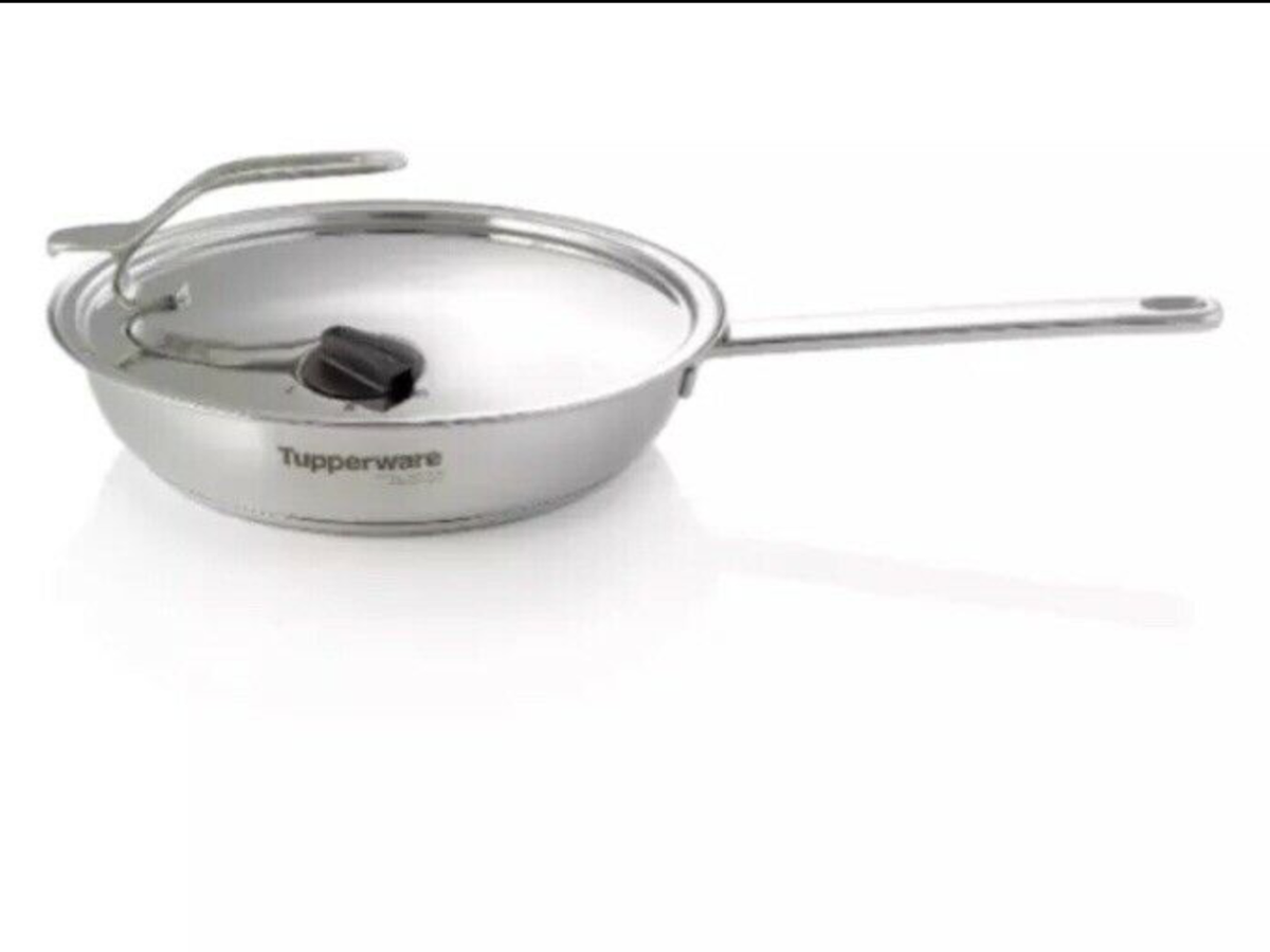 Tupperware Chef Series Pure Cookware 24cm Frypan with Lid - Brand