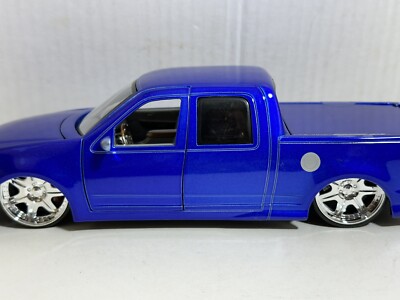 JADA DUB 2003 FORD F150 SUPERCREW CANDY BLUE 1:24 PICKUP TRUCK NEW