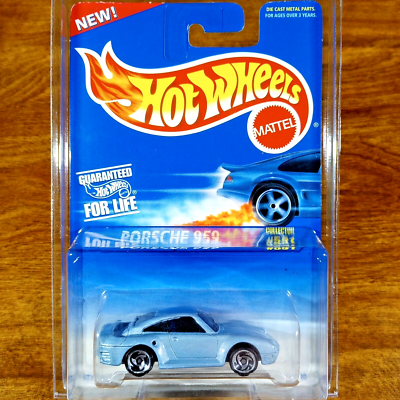 Hot Wheels Vintage Porsche 959 Light Blue Collector #591 SB